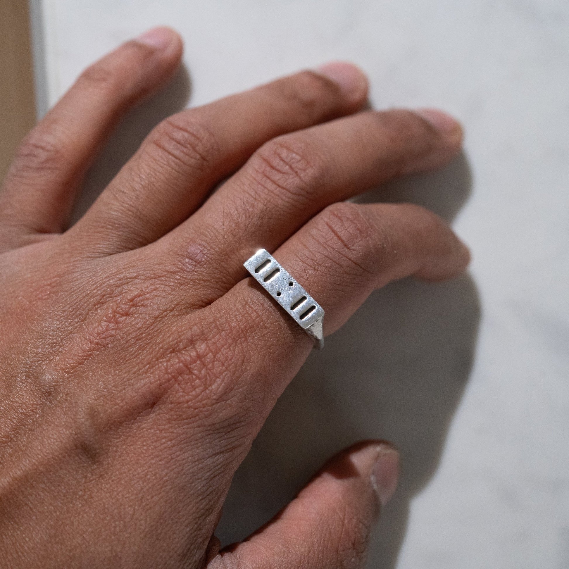 The 11:11 Signet Serene Spirit Ring 925 Sterling Silver