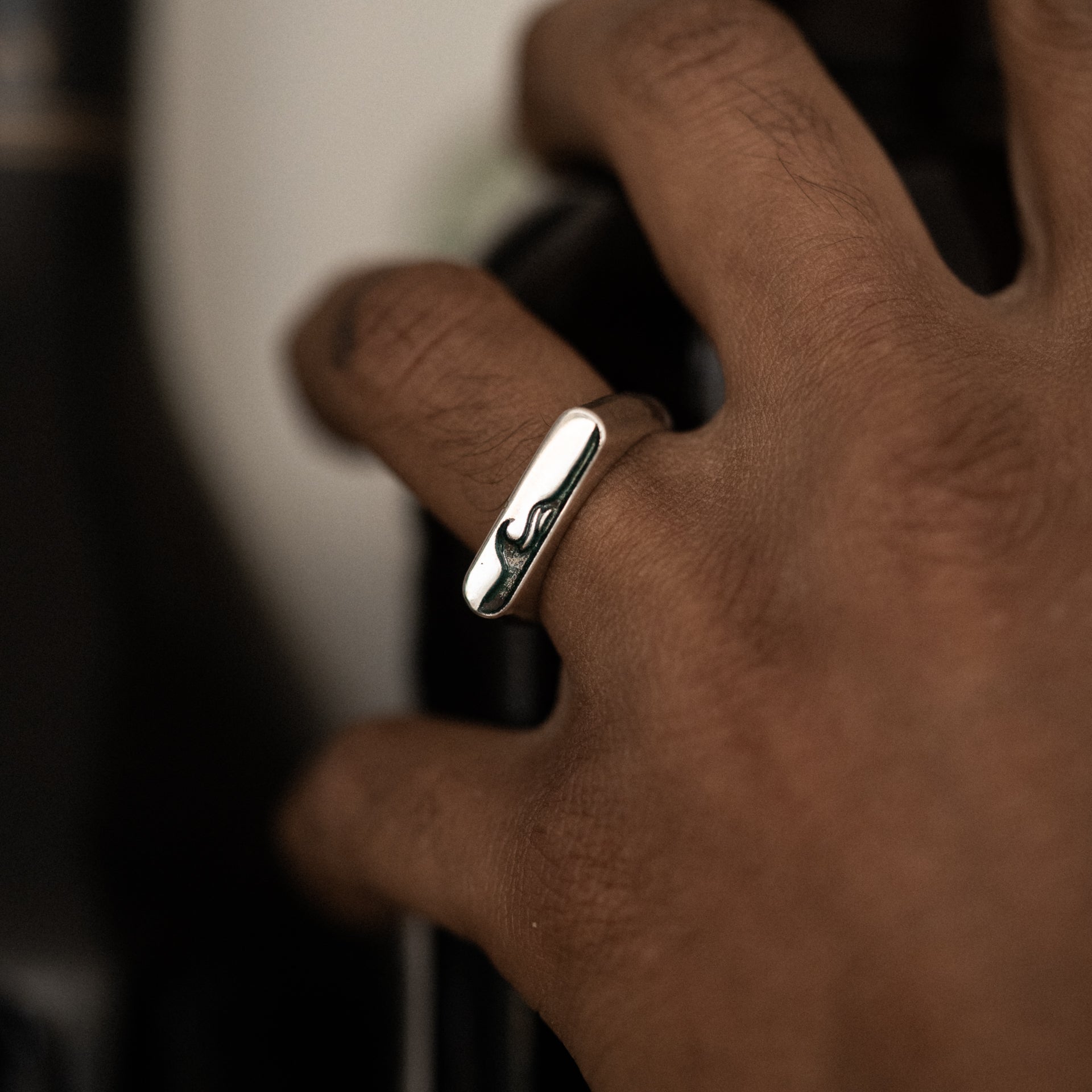 The Bombora Signet - A Testament to the Untamed Spirit - King Wave Surf Signet - Solid Recycled 925 Sterling Silver - Surf Coast Collection - Sailors and Seekers