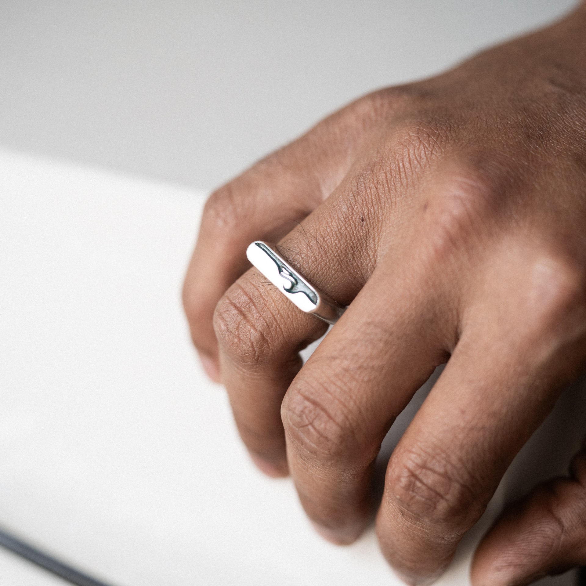 The Bombora Signet - A Testament to the Untamed Spirit - King Wave Surf Signet - Solid Recycled 925 Sterling Silver - Surf Coast Collection - Sailors and Seekers