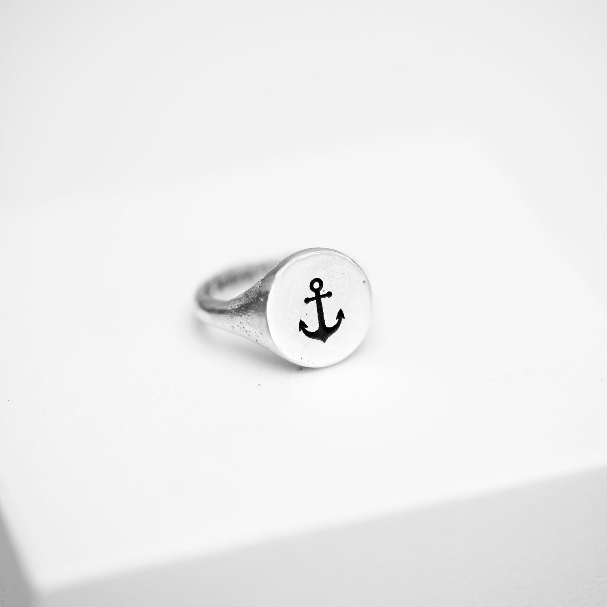 The Grounded Soul Ring - Sailor's Anchor Design in 925 Sterling Silver - Surf Coast Collection - Sailors and Seekers