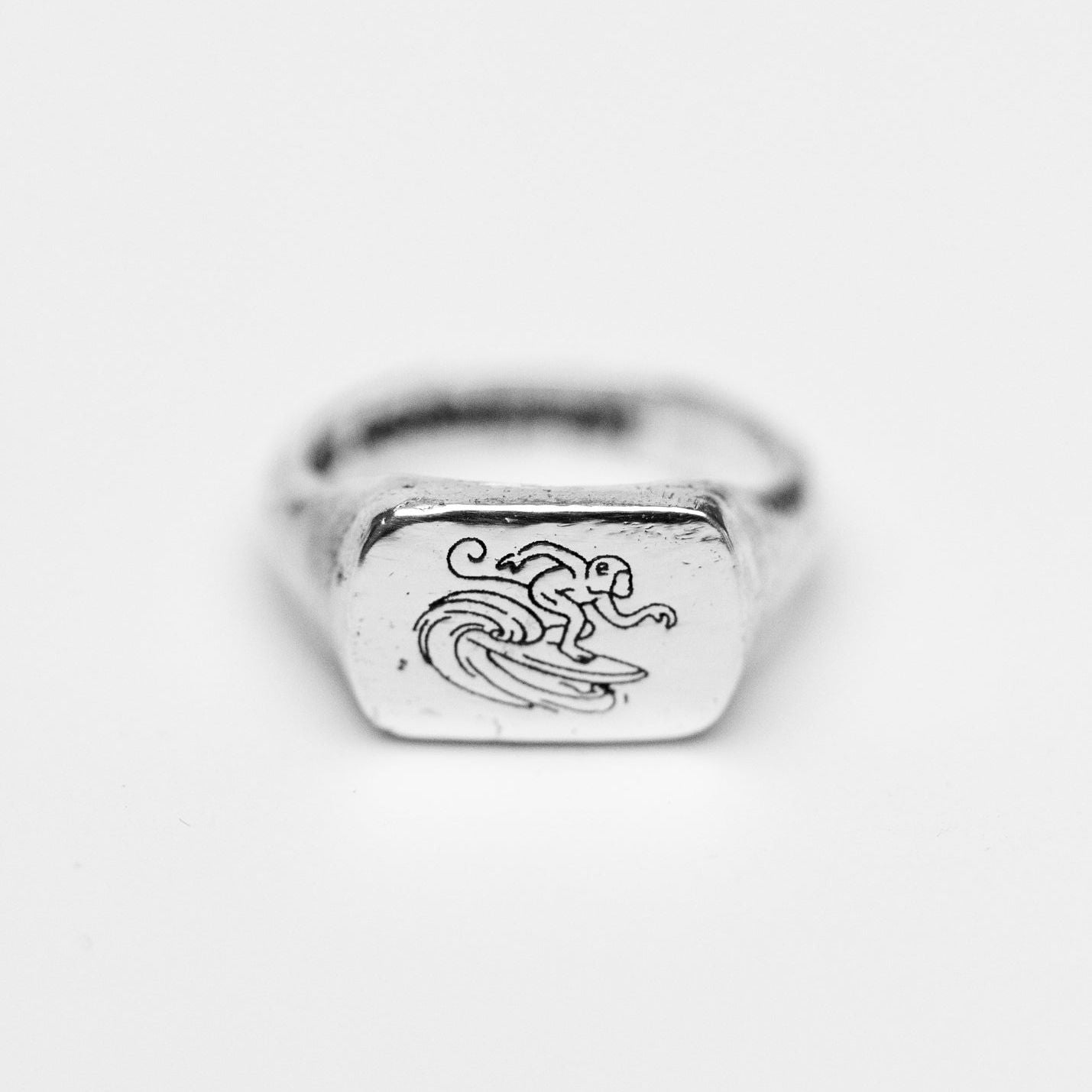 The Surfing Monkey Ring - Surf Ring in 925 Sterling Silver - Surf Coast Collection - Sailors and Seekers
