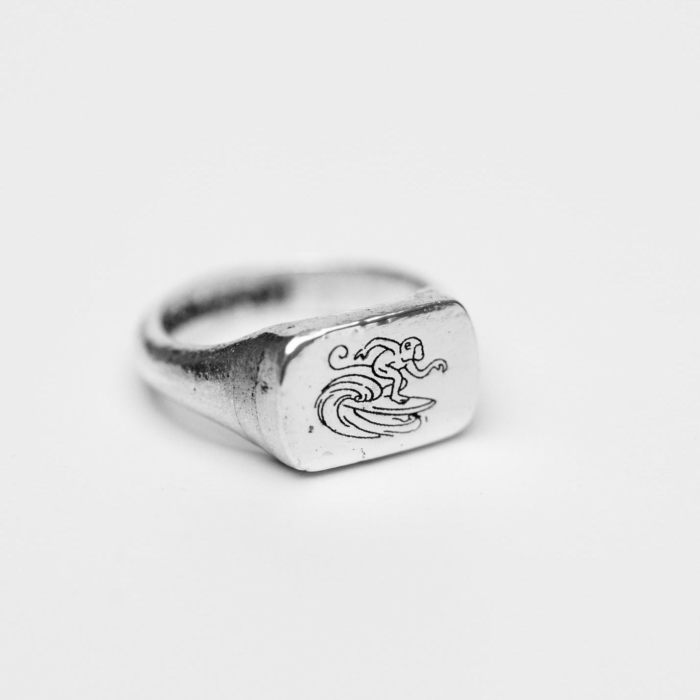 The Surfing Monkey Ring - Surf Ring in 925 Sterling Silver - Surf Coast Collection - Sailors and Seekers
