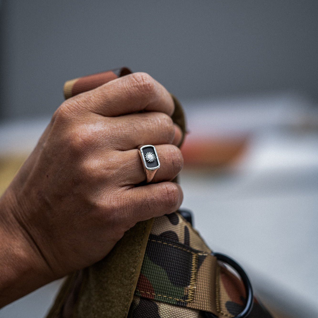 THE SURYA RING - Sterling Silver Unisex Signet Ring - The Karma Collection - Sailors and Seekers